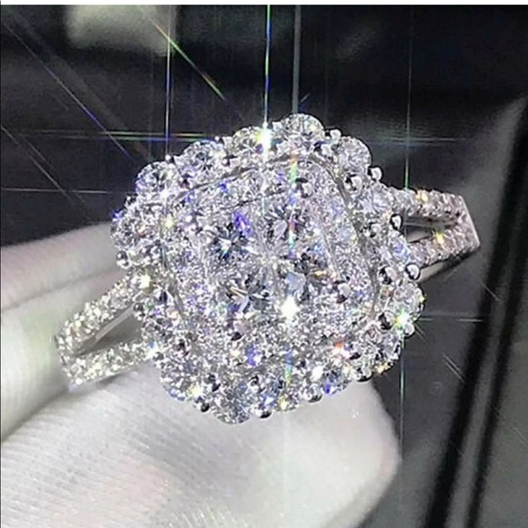 Jewelry - 2.57ct Princess Cut Diamond Engagement new Ring